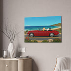 Snoopy Red Convertible Canvas
