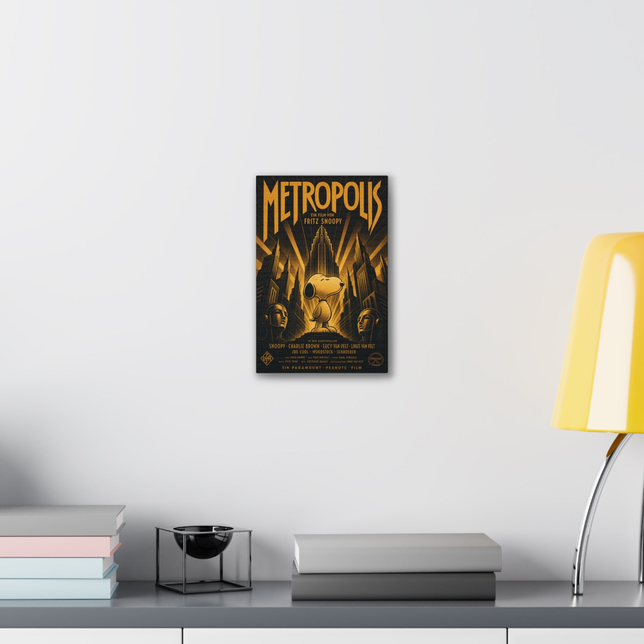 Metropolis Snoopy Canvas
