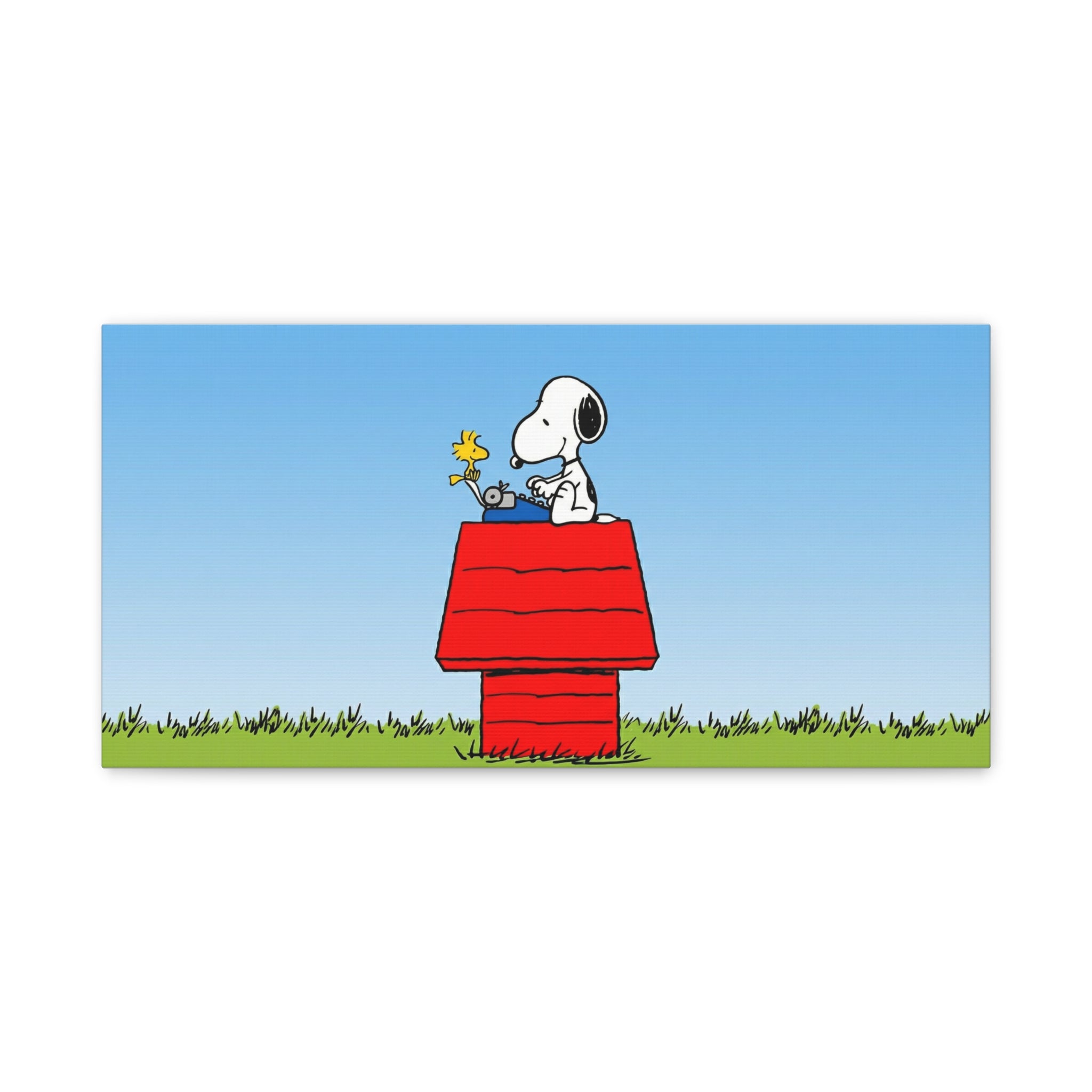Snoopy on Red Doghouse Canvas