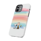Pastel Stripe Peanuts Phone Case