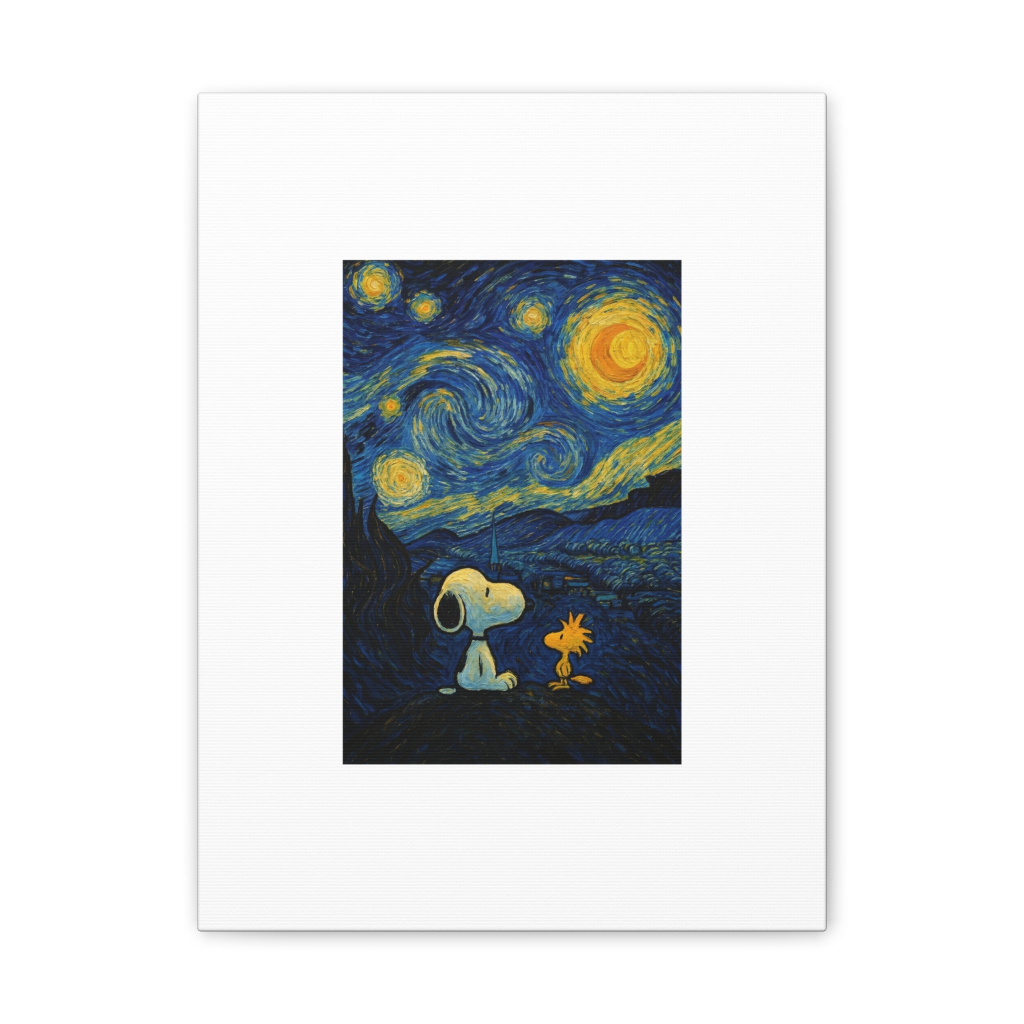 Snoopy Paris Autumn Canvas